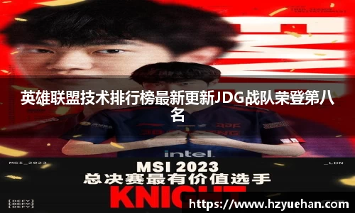 英雄联盟技术排行榜最新更新JDG战队荣登第八名