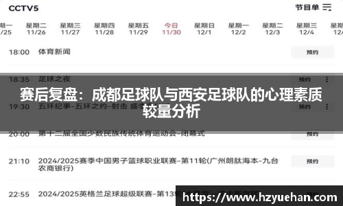赛后复盘：成都足球队与西安足球队的心理素质较量分析
